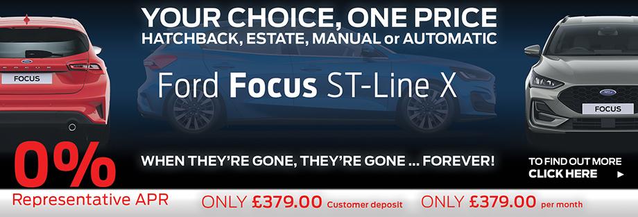 Your Choice, One Price - New Ford Focus ST-Line X Offer