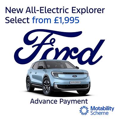 New Ford New All Electric Explorer Select on Motability