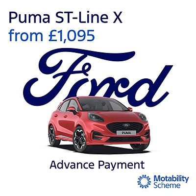 New Ford Puma ST-Line X on Motability