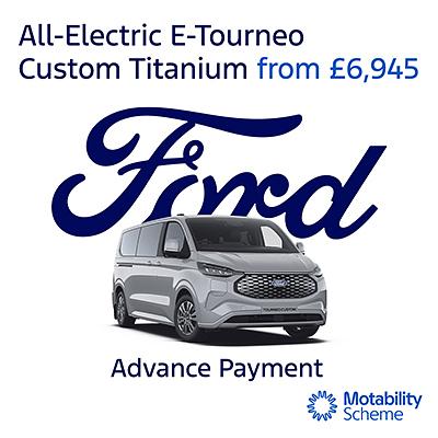 New Ford E-Tourneo Custom Titanium on Motability