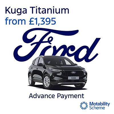 New Ford Kuga Titanium on Motability