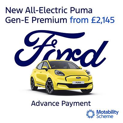New Ford Puma Gen-E Select on Motability