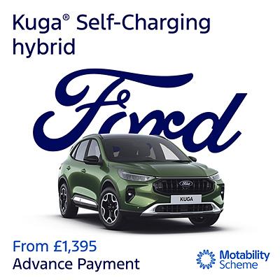 New Ford Kuga Active hybrid on Motability