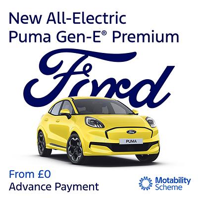 New Ford Puma Gen-E Premium on Motability