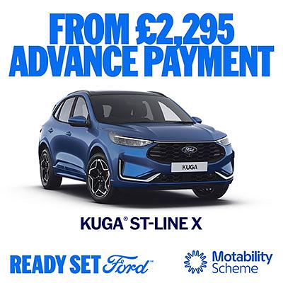 New Ford Kuga ST-Line X on Motability
