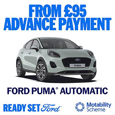 New Ford Puma Automatic on Motability