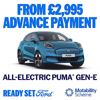 New Ford Puma Gen-E on Motability