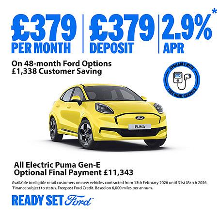 Ford Puma Gen-E New Car Special Offer