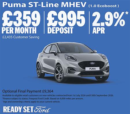 Ford Puma New Car Special Offer