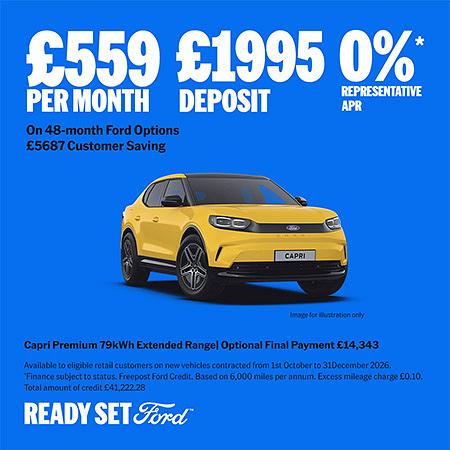 Ford Capri New Car Special Offer
